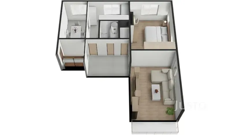 Prodej bytu 2+1, Záhoří, 57 m2