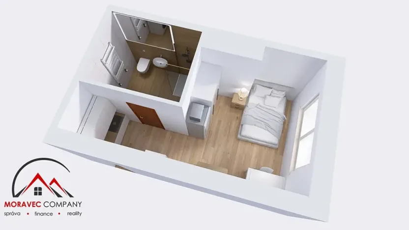 Pronájem bytu 1+kk, Ostrava, Cihelní, 19 m2
