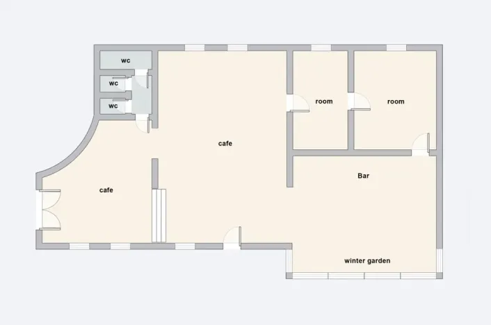 Pronájem restaurace, Hradec Králové, Pospíšilova, 159 m2