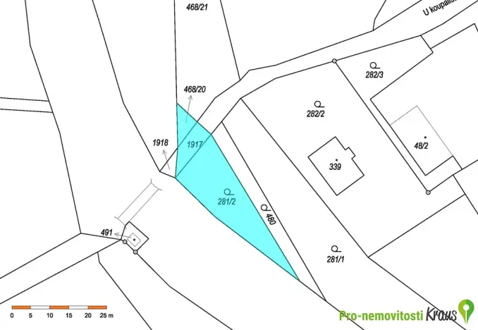Prodej pozemku pro bydlení, Hrádek, 424 m2