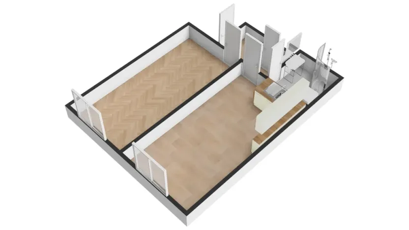 Pronájem bytu 2+kk, Praha - Nusle, K podjezdu, 46 m2