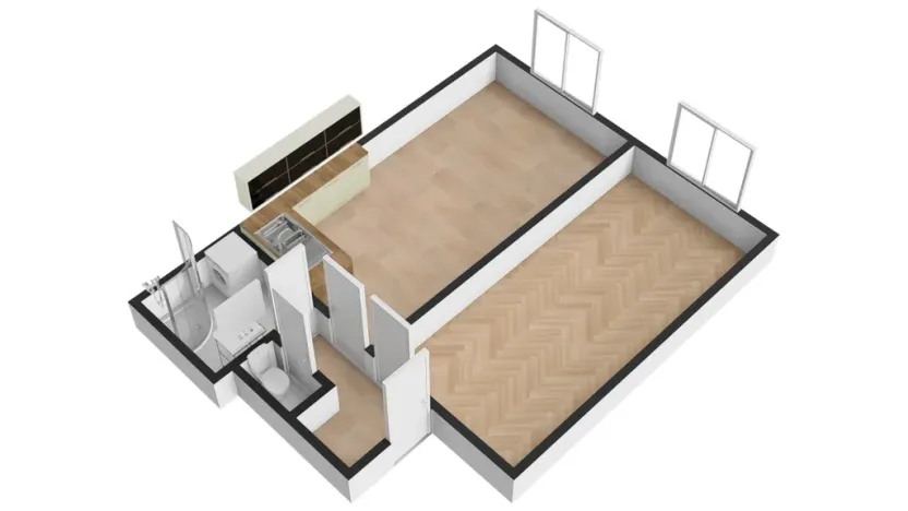 Pronájem bytu 2+kk, Praha - Nusle, K podjezdu, 46 m2