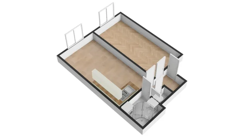 Pronájem bytu 2+kk, Praha - Nusle, K podjezdu, 46 m2