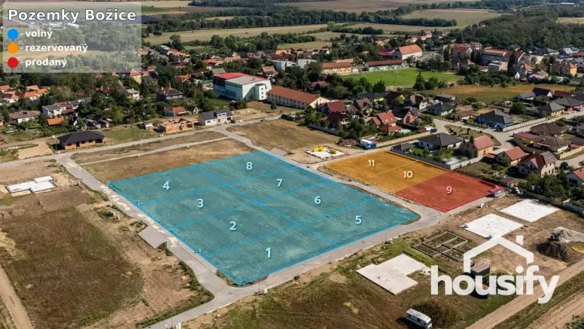 Prodej pozemku pro bydlení, Božice, 864 m2