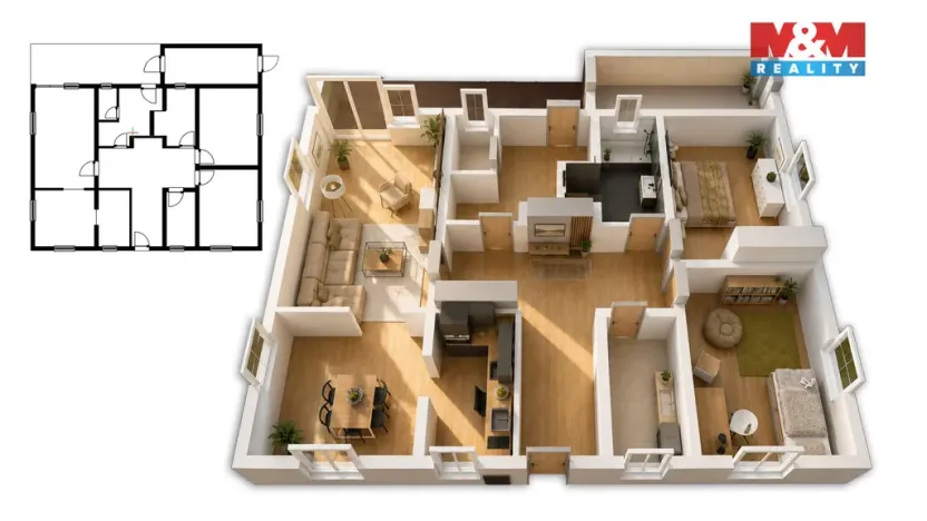 Prodej rodinného domu, Nový Hrádek - Rzy, 150 m2