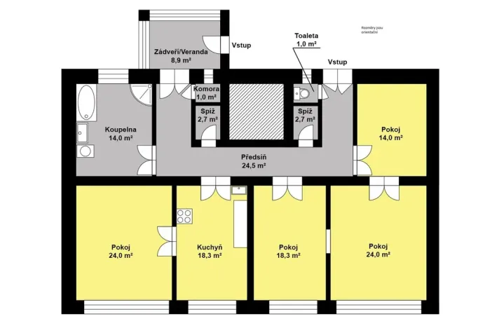 Prodej bytu 4+1, Zásmuky, Pražská, 153 m2