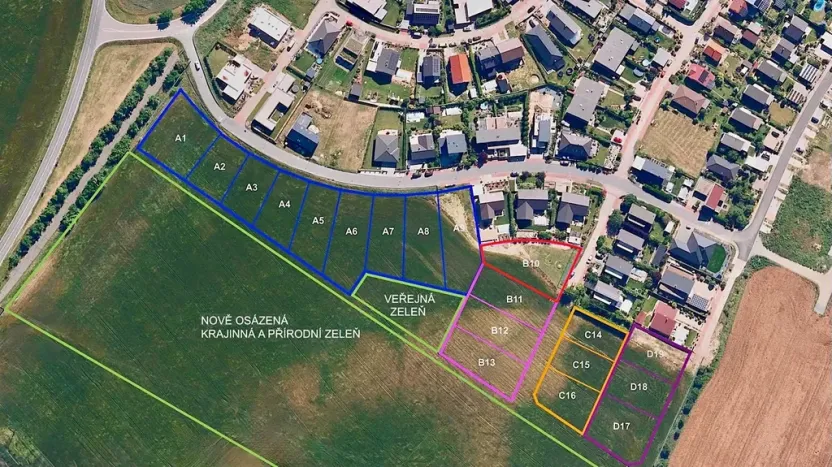 Prodej pozemku pro bydlení, Hrušovany u Brna, Pod Střediskem, 1169 m2