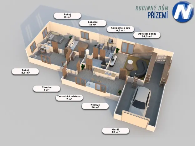 Prodej rodinného domu, Žernovice - Dubovice, 110 m2