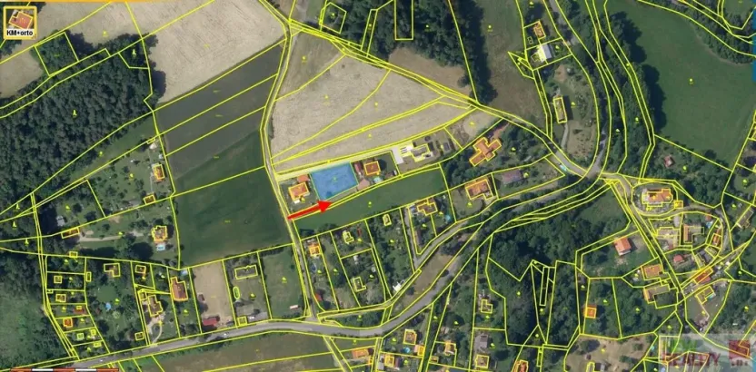 Prodej pozemku pro bydlení, Stříbrná Skalice - Kostelní Střimelice, 1000 m2
