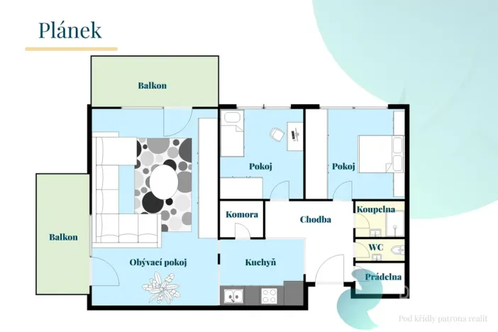 Prodej bytu 3+kk, České Budějovice, J. Plachty, 71 m2