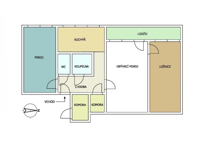 Prodej bytu 3+1, Trutnov - Střední Předměstí, Křižíkova, 60 m2