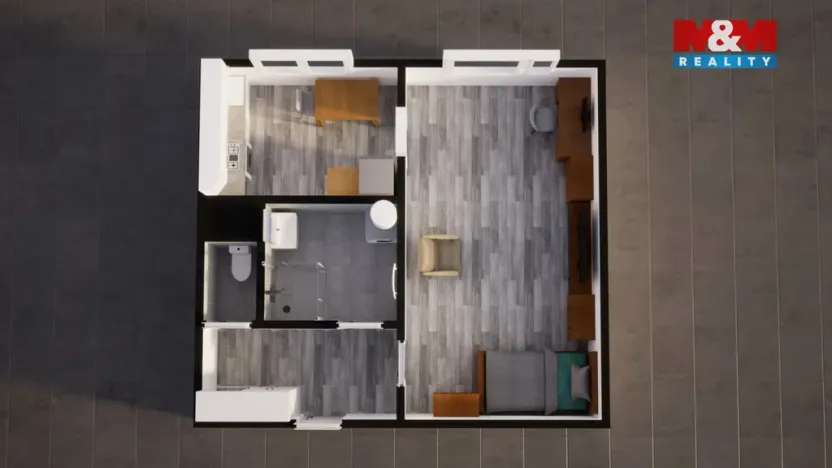 Prodej bytu 1+1, Mnichovo Hradiště, Víta Nejedlého, 40 m2