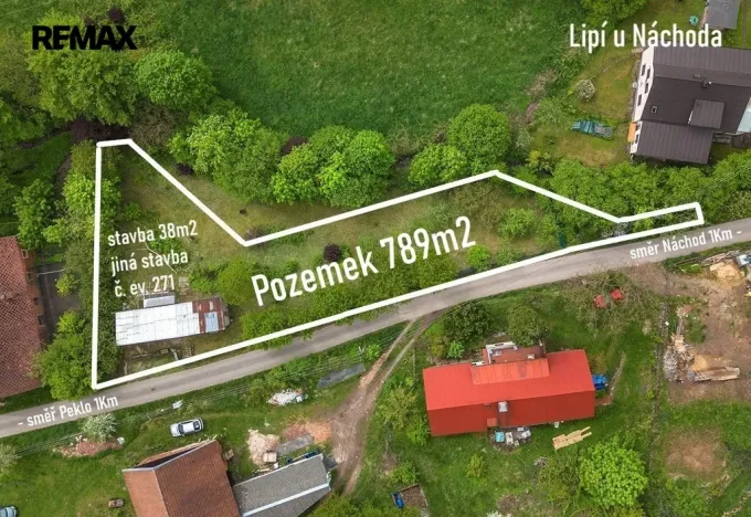 Prodej pozemku pro bydlení, Náchod, 751 m2