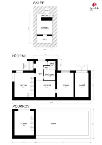 Prodej rodinného domu, Vyžlovka, Jevanská, 85 m2