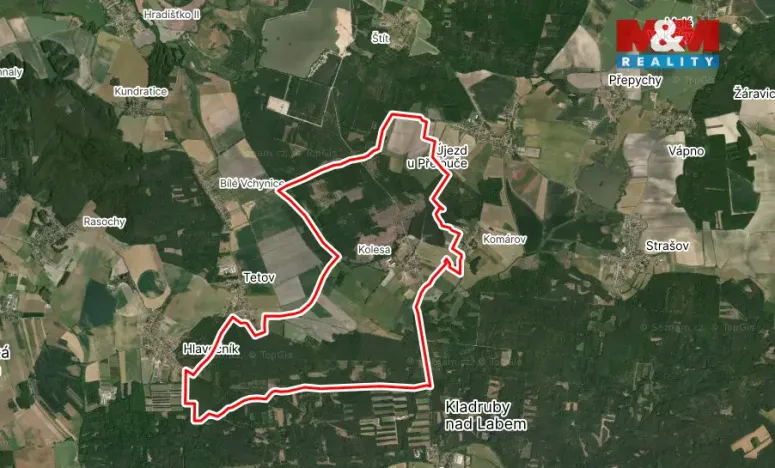 Prodej louky, Kladruby nad Labem, 3144 m2