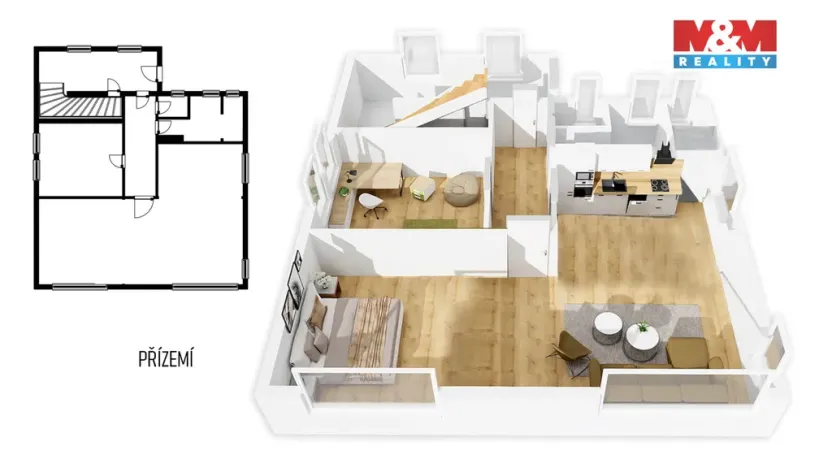 Prodej rodinného domu, Úpice, Palackého, 144 m2