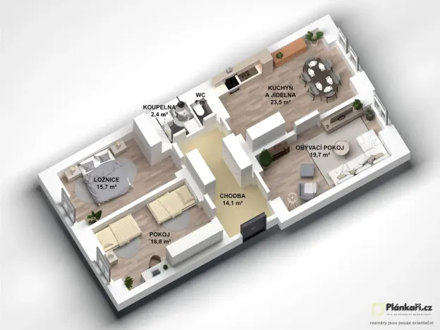 Pronájem bytu 3+1, Praha - Vinohrady, Šafaříkova, 90 m2