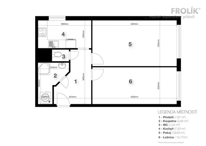 Prodej bytu 2+1, Praha - Vokovice, Tobrucká, 51 m2