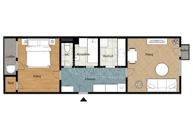 Prodej bytu 1+1, Praha - Košíře, Pod školou, 47 m2