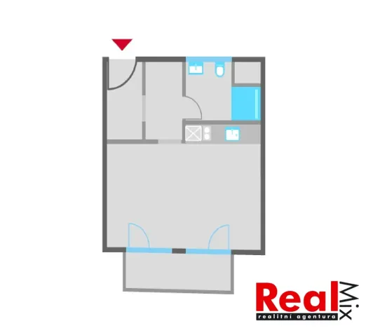 Pronájem bytu 1+kk, Brno - Přízřenice, Moravanská, 34 m2