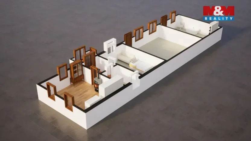 Prodej rodinného domu, Horní Slivno, 61 m2