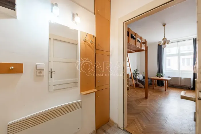 Prodej bytu 1+kk, Praha - Vinohrady, náměstí Jiřího z Lobkovic, 25 m2