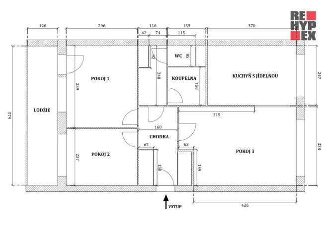 Prodej bytu 3+1, Turnov, 5. května, 60 m2