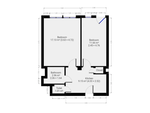Pronájem bytu 2+1, Praha - Střešovice, Na Hubálce, 43 m2