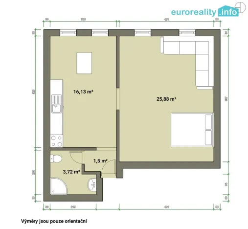 Prodej bytu 2+kk, Karlovy Vary, Moskevská, 47 m2