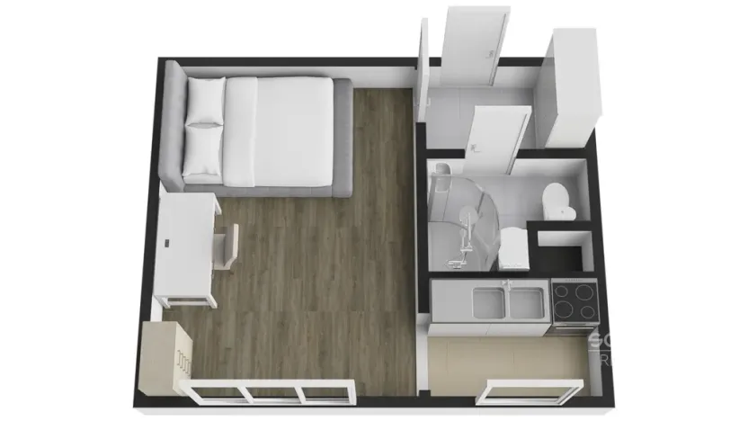 Prodej bytu 1+1, Praha - Braník, Novodvorská, 26 m2