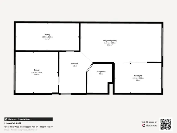 Pronájem bytu 3+kk, Bílina - Teplické Předměstí, Litoměřická, 71 m2