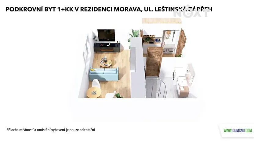 Prodej bytu 1+kk, Zábřeh, Leštinská, 33 m2