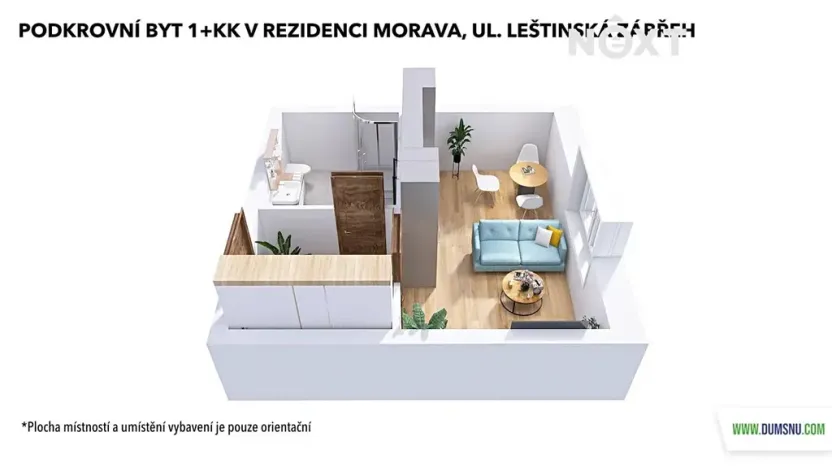 Prodej bytu 1+kk, Zábřeh, Leštinská, 33 m2