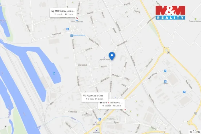 Prodej rodinného domu, Mělník, Komenského, 92 m2