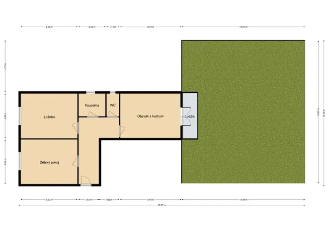 Prodej bytu 3+kk, Kobylnice, U Splavu, 73 m2