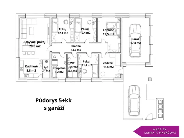 Prodej pozemku pro bydlení, Újezd, 768 m2