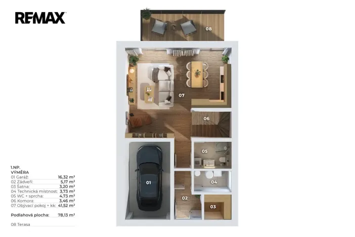 Prodej rodinného domu, Unhošť, 156 m2
