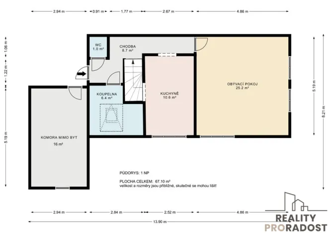 Pronájem bytu 4+1, Jihlava, Na Vyhlídce, 109 m2