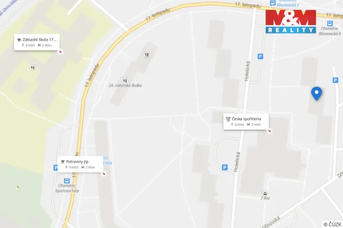 Pronájem bytu 2+1, Chomutov, Dřínovská, 61 m2