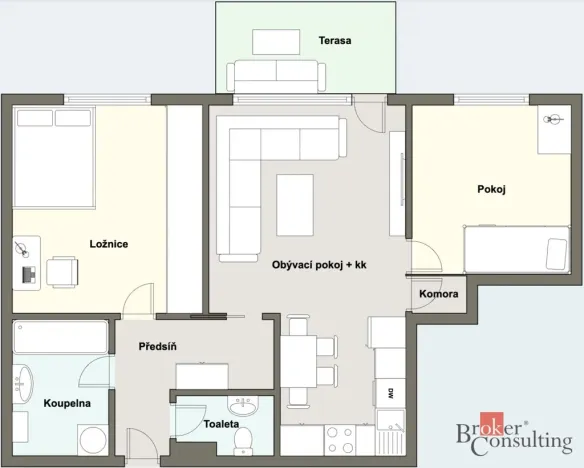Prodej bytu 3+kk, Plzeň - Východní Předměstí, Jablonského, 67 m2