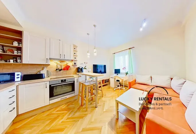 Pronájem bytu 2+kk, Praha - Žižkov, Hartigova, 40 m2