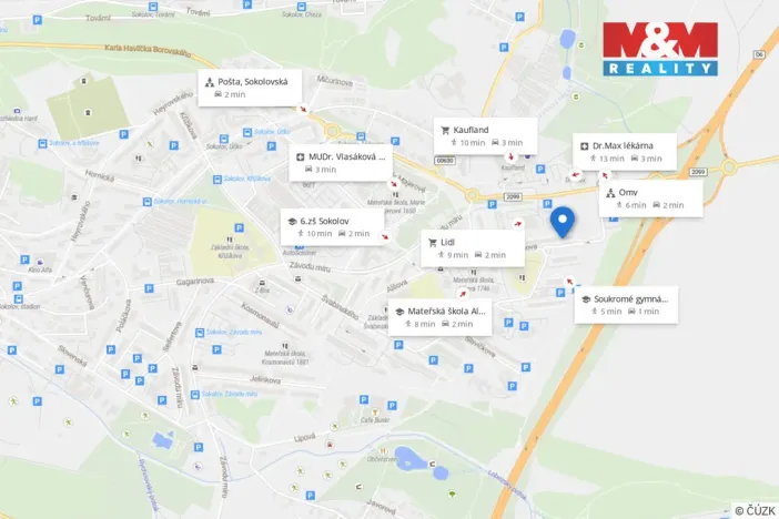 Prodej bytu 3+1, Sokolov, Mánesova, 63 m2