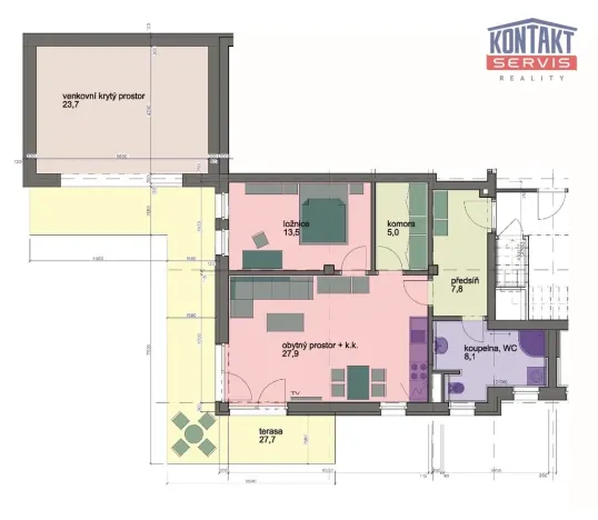 Prodej bytu 3+kk, Lipno nad Vltavou, 64 m2