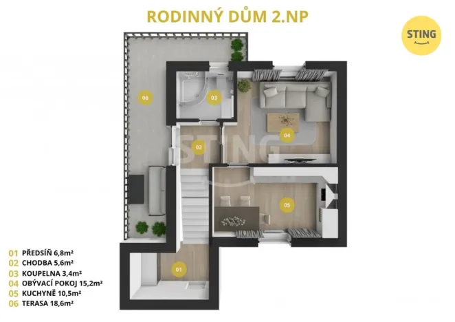 Prodej rodinného domu, Koněšín, 135 m2