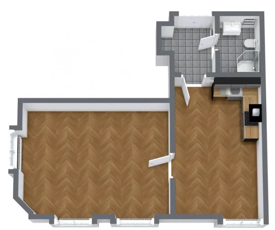 Pronájem bytu 2+kk, Praha - Holešovice, Přístavní, 53 m2