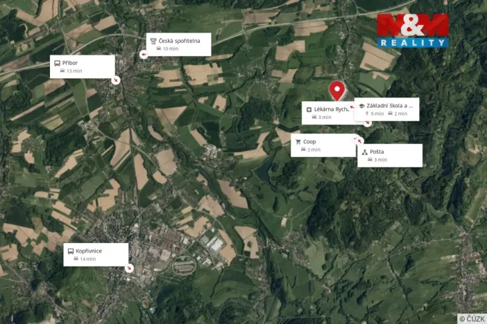 Prodej pozemku pro bydlení, Hukvaldy - Dolní Sklenov, 1193 m2