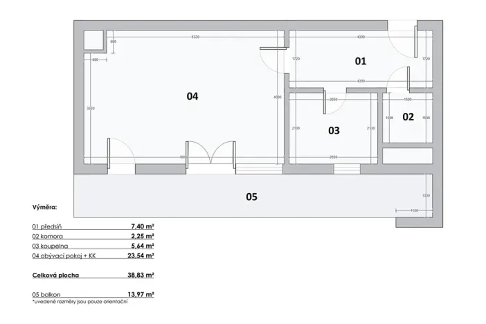 Prodej bytu 1+kk, Praha - Stodůlky, Na Výrovně, 39 m2