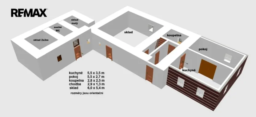 Prodej chalupy, Bílý Újezd - Roudné, 90 m2