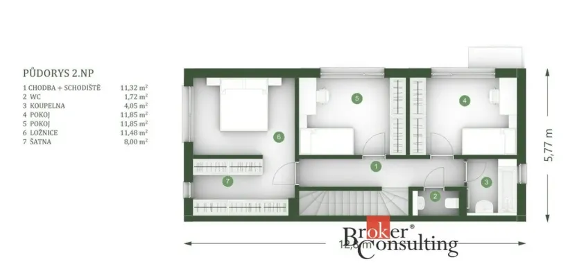 Pronájem rodinného domu, Dubí, Zahradní, 119 m2