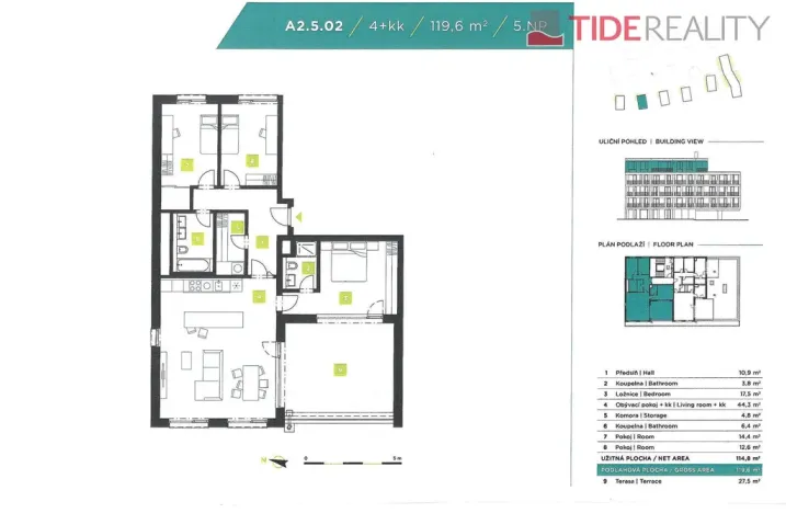 Prodej bytu 4+kk, Beroun, 120 m2